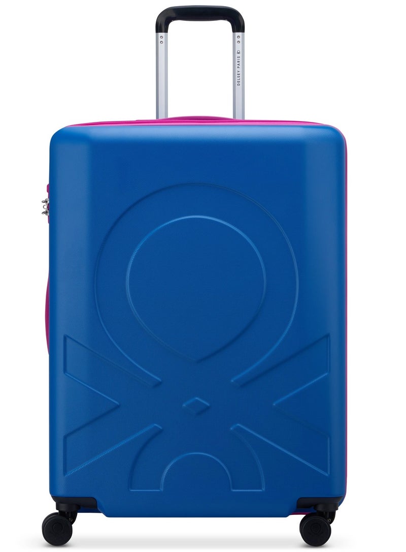 UNITED COLORS OF BENETTON Fabrica 70 Cm 4 Double Wheeled Non-Expandable Check-In Luggage Trolley Case - Blue - Image 1
